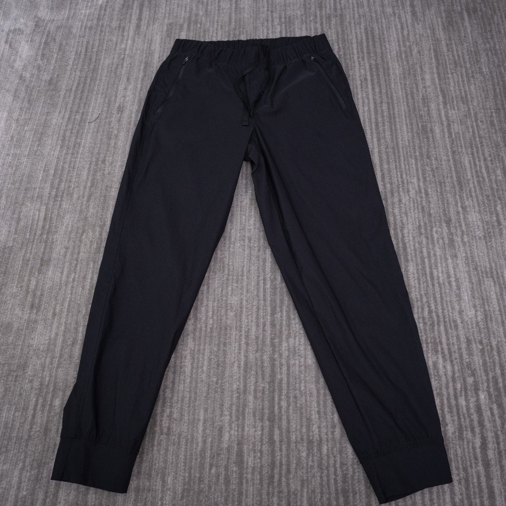Eddie Bauer Joggers Womens 8 Black Excellent Hiking Stretch Outdoor Pants